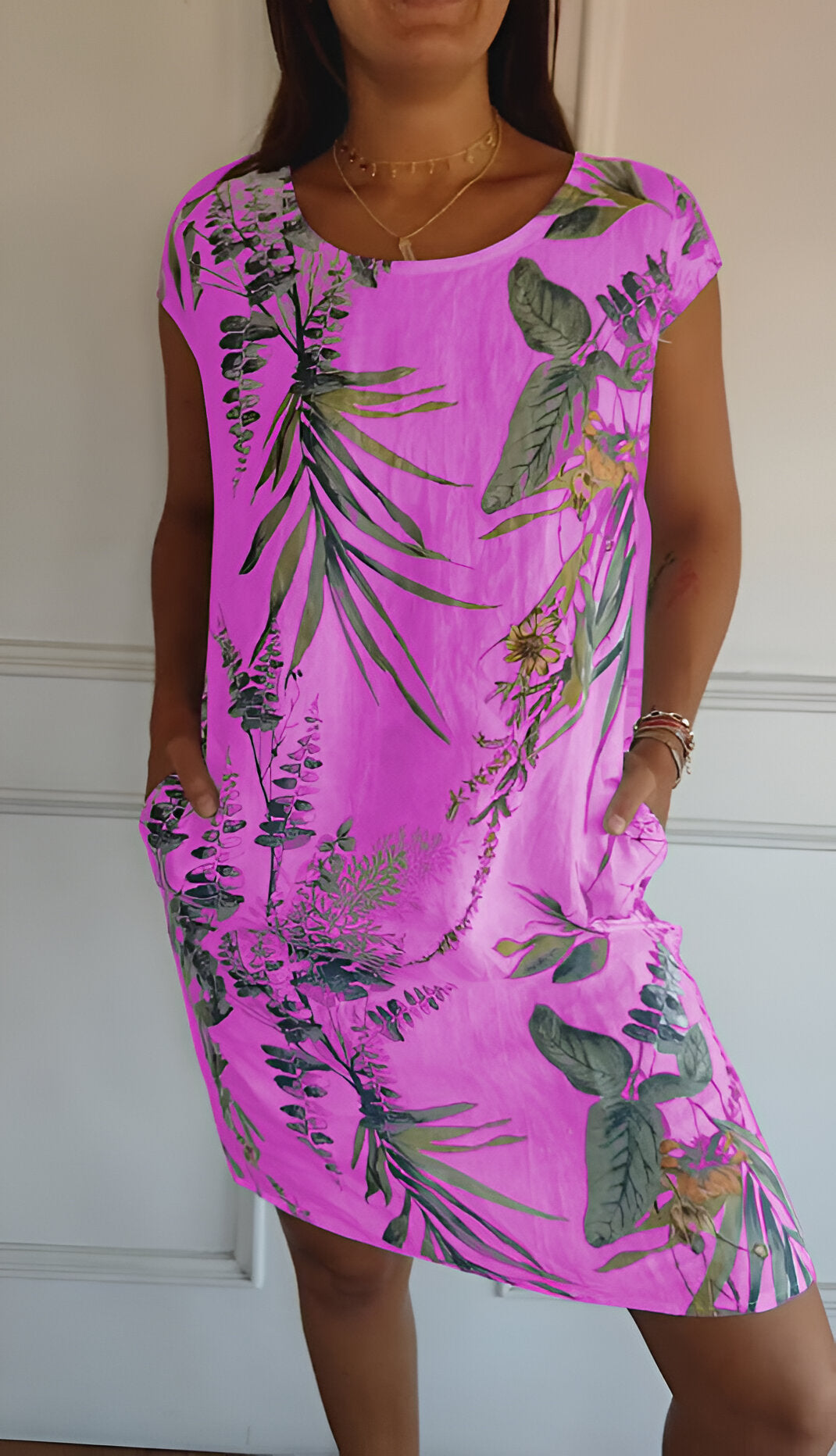 Luna | Elegante Jurk Dames Ronde Halslijn 5