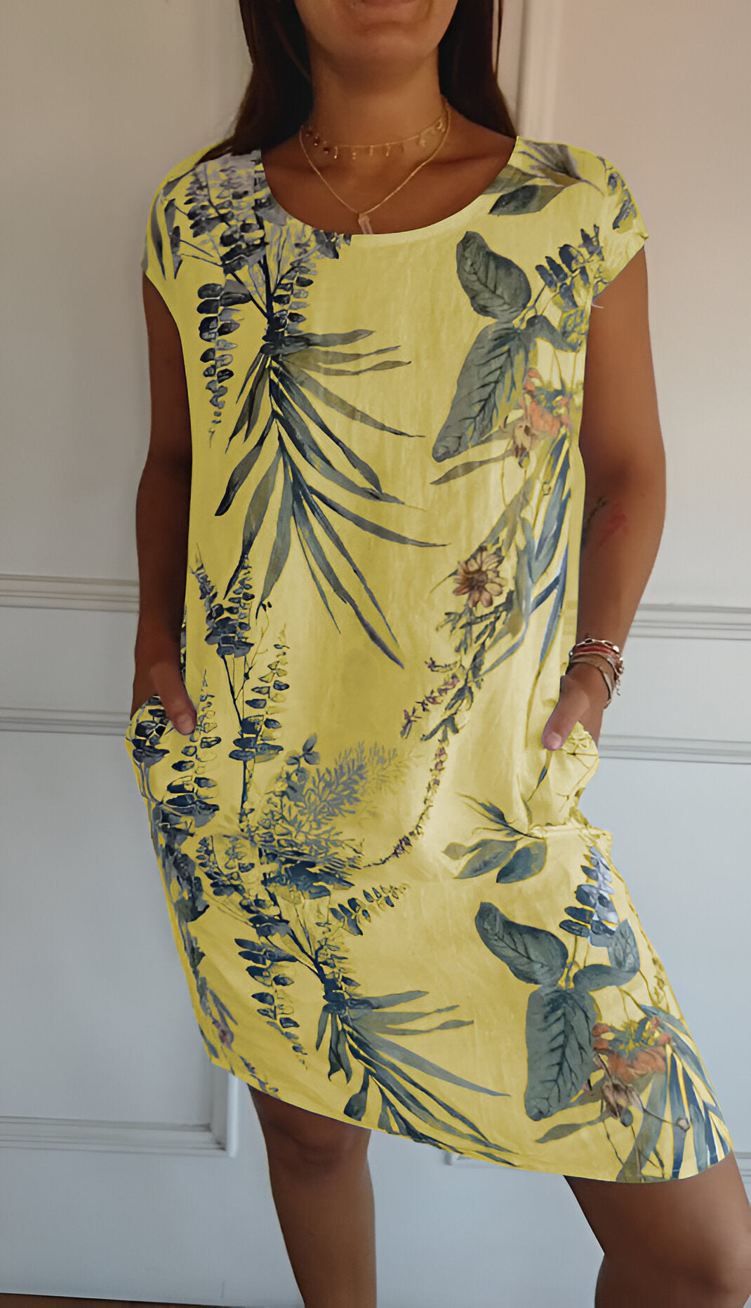 Luna | Elegante Jurk Dames Ronde Halslijn 8