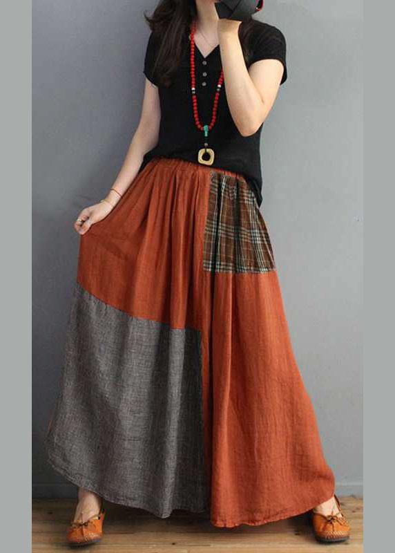 Luna | Geruite Swingrok Met Elastische Taille 1
