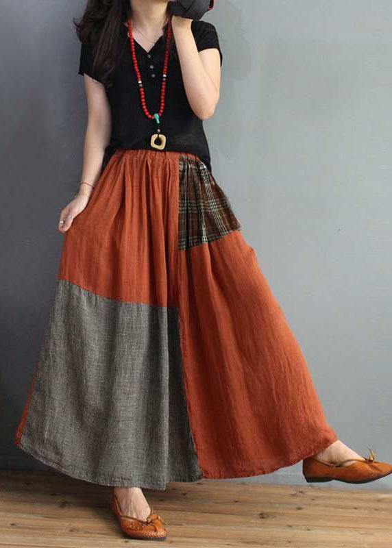 Luna | Geruite Swingrok Met Elastische Taille 2