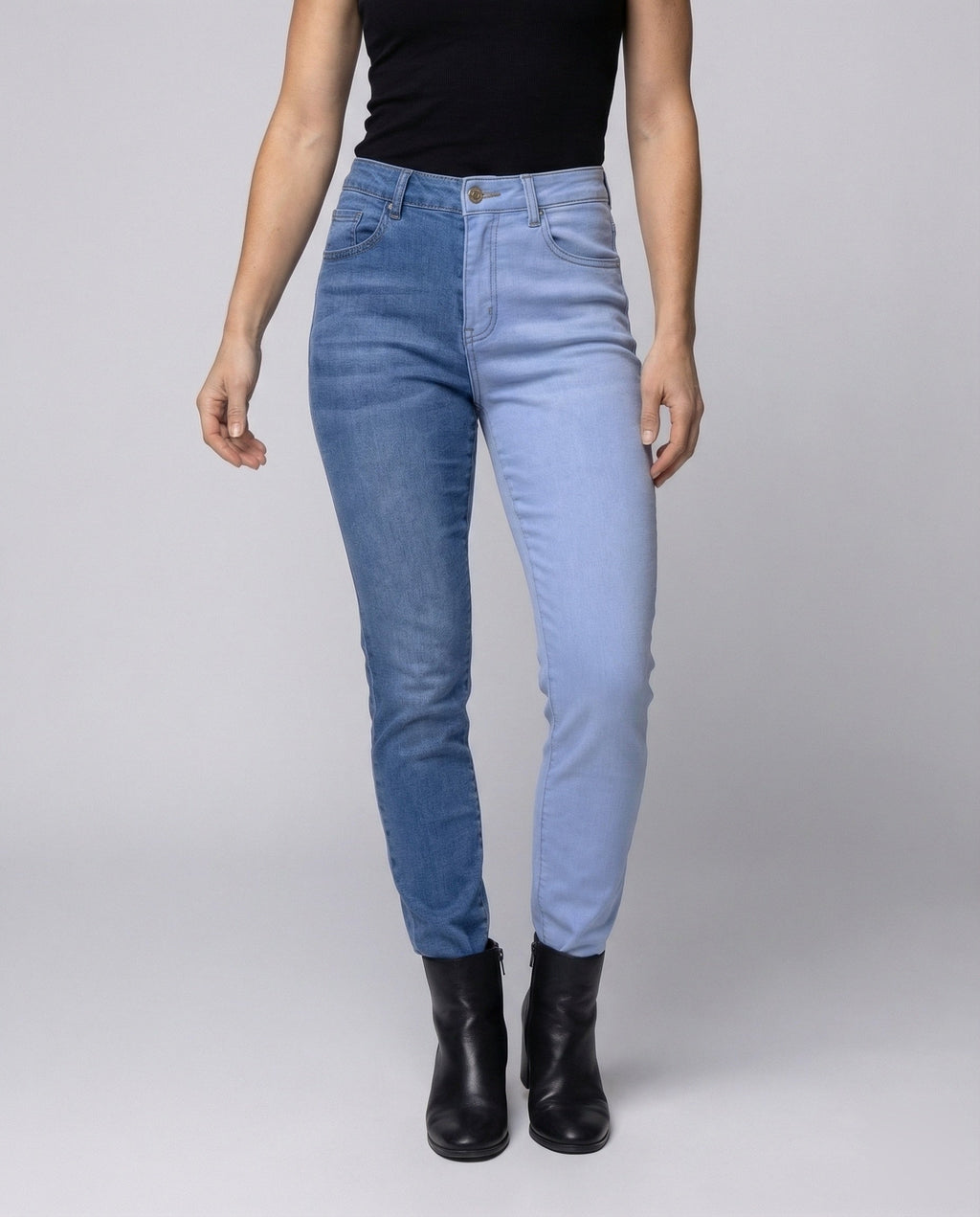 Luna | Hoge Taille Slim Spijkerbroek Dames 2