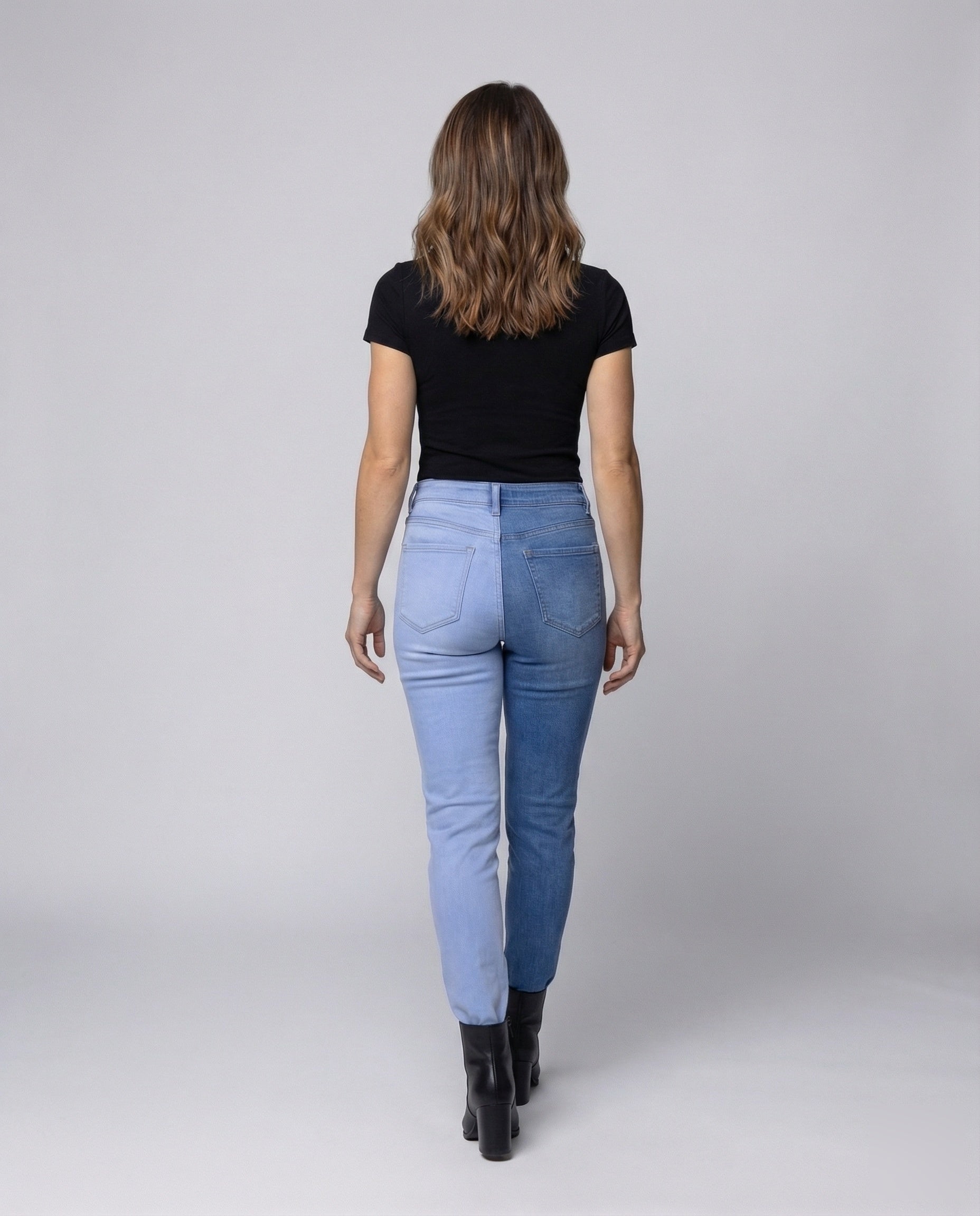 Luna | Hoge Taille Slim Spijkerbroek Dames 4