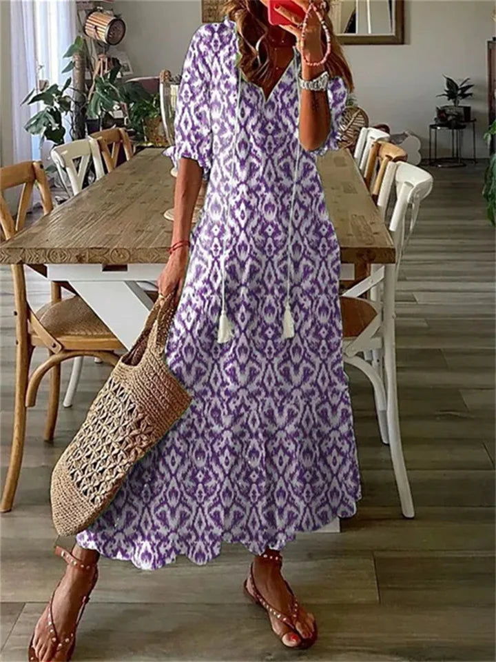 Luna | Lange Zomerjurk Dames Elegant en Comfortabel 1