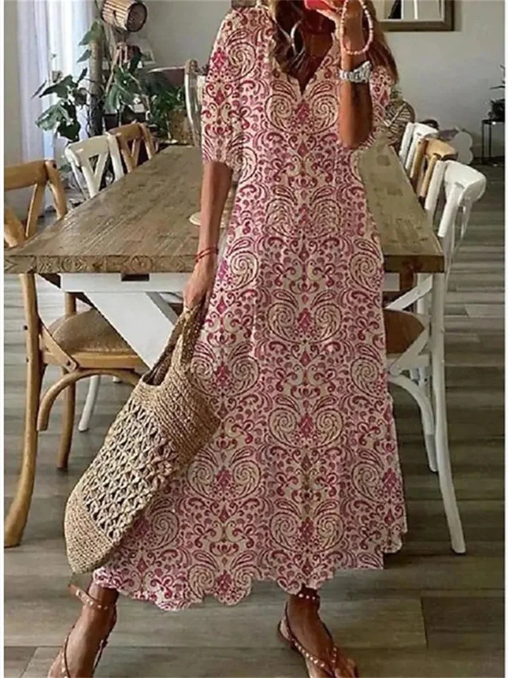 Luna | Lange Zomerjurk Dames Elegant en Comfortabel 4