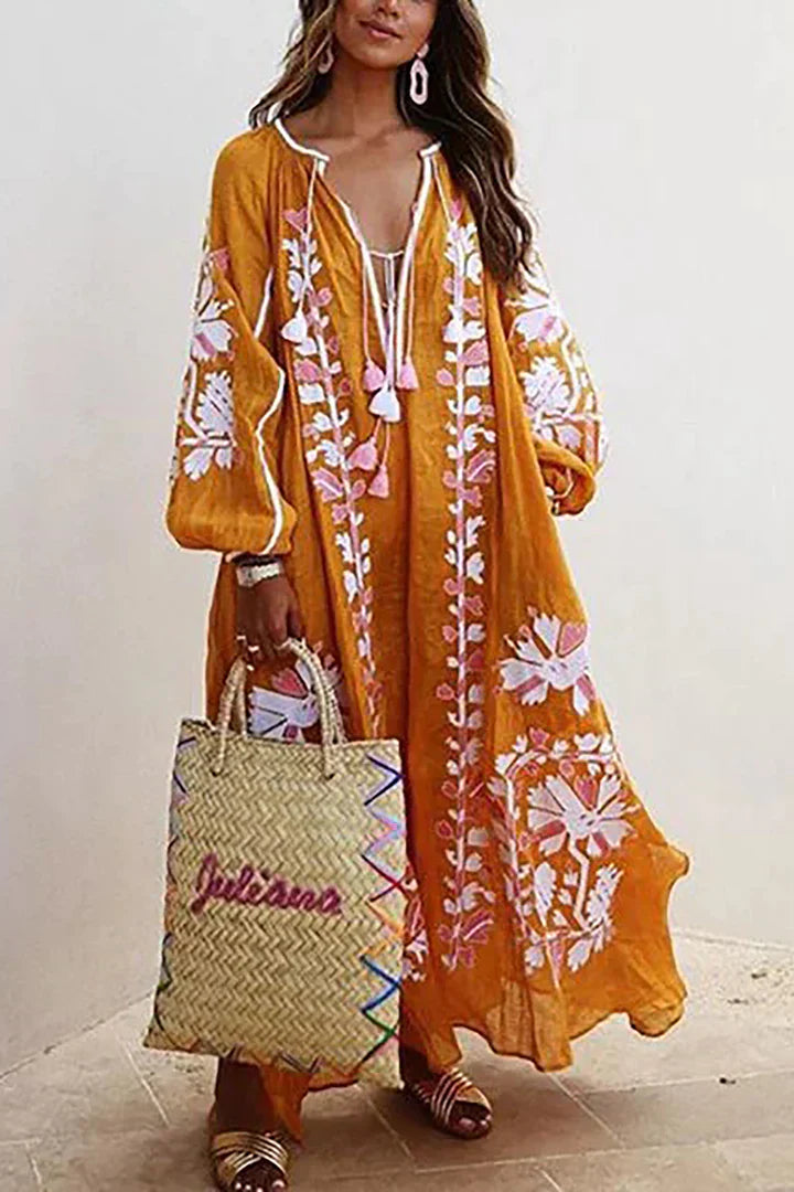 Luna | Maxi Jurk Bloemenprint Zomerstijl 2