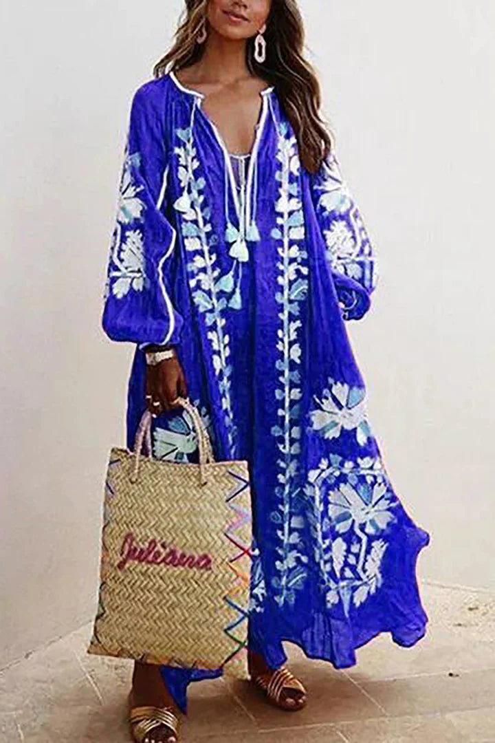 Luna | Maxi Jurk Bloemenprint Zomerstijl 3