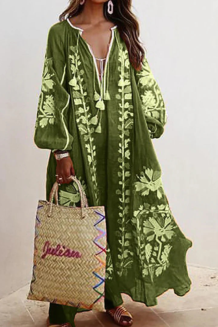 Luna | Maxi Jurk Bloemenprint Zomerstijl 4