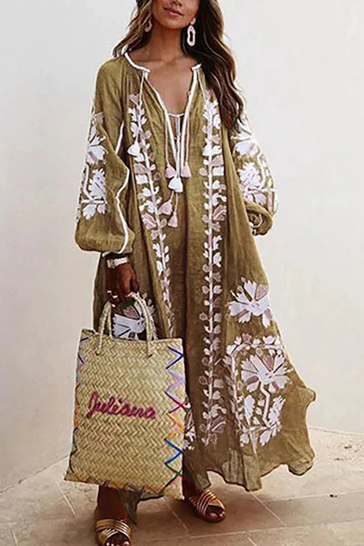 Luna | Maxi Jurk Bloemenprint Zomerstijl 5
