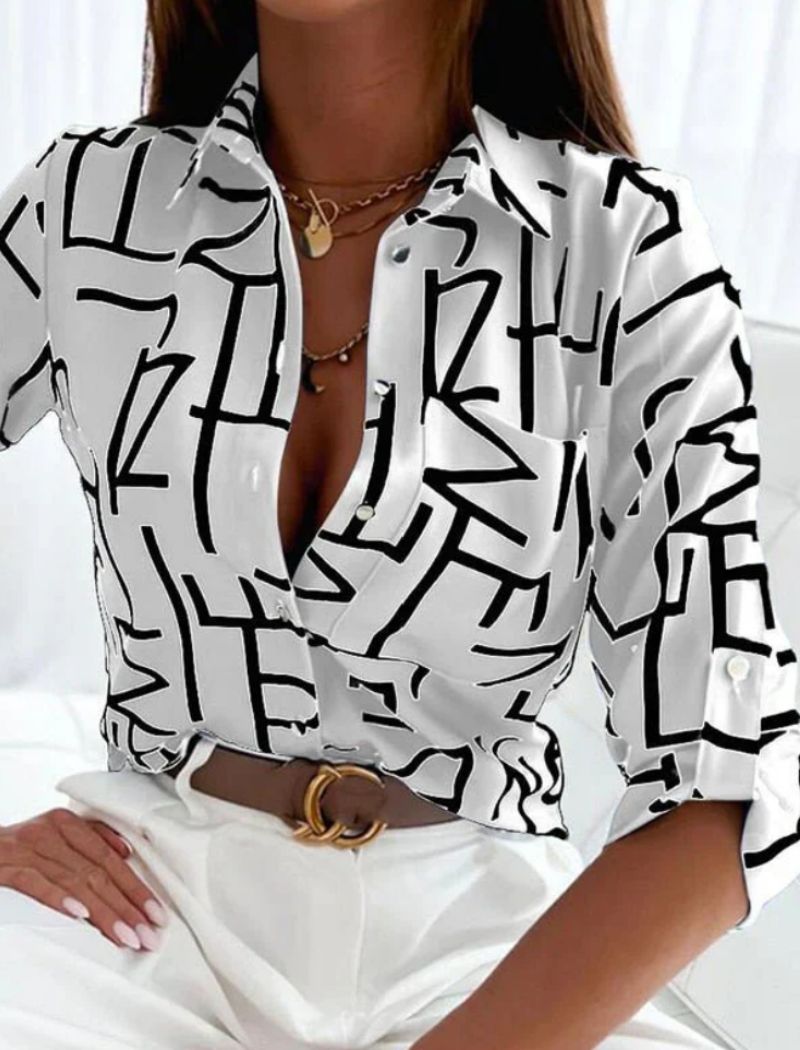 Luna | Zomerblouse Dames Omslagkraag 2