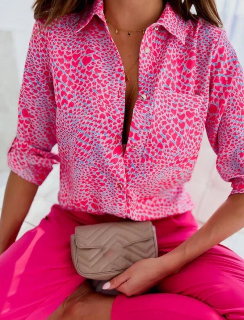 Luna | Zomerblouse Dames Omslagkraag 4