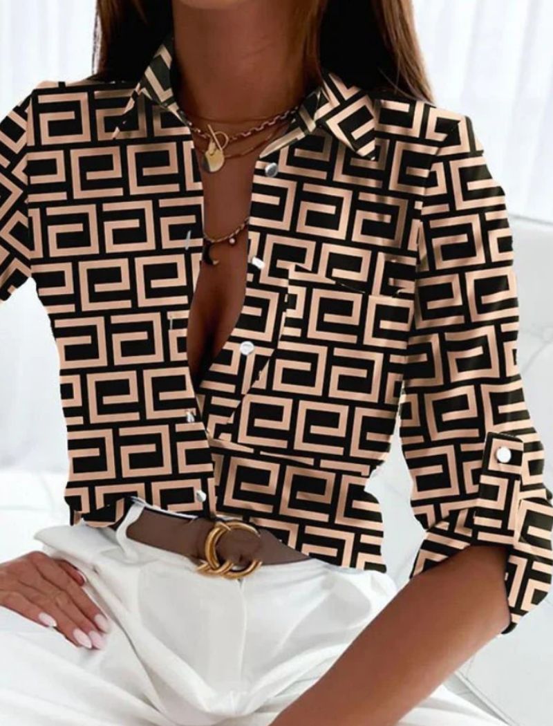 Luna | Zomerblouse Dames Omslagkraag 7
