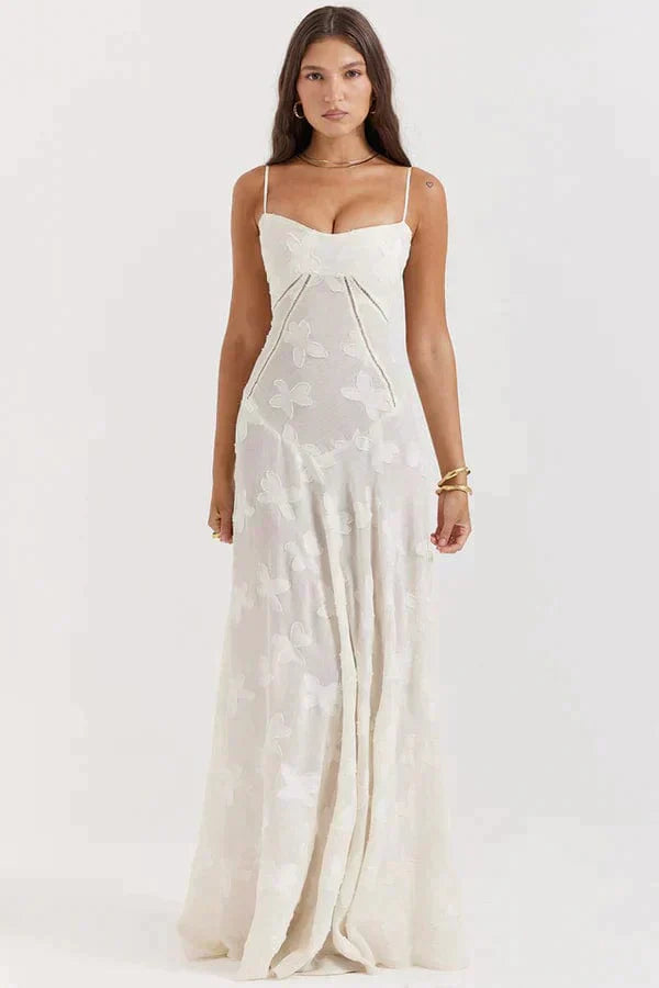 Luna | Zomerjurk Dames Trendy Wit Ademend Katoen 4