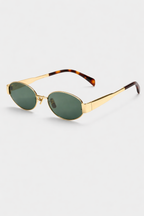 Luxe Ovale Zonnebril Dames Goud | Elegante Zonnebril 0