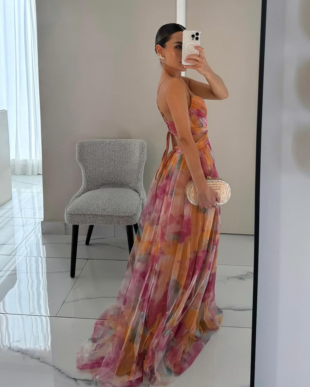 Madeline | Maxi Jurk Dames Met Bloemenprint 3