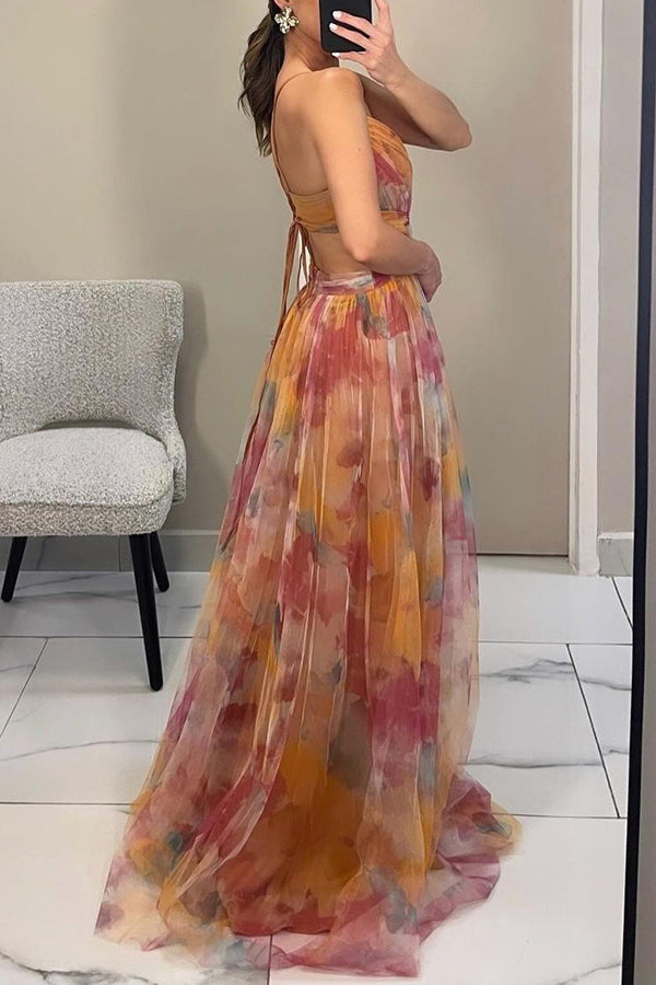 Madeline | Maxi Jurk Dames Met Bloemenprint 4