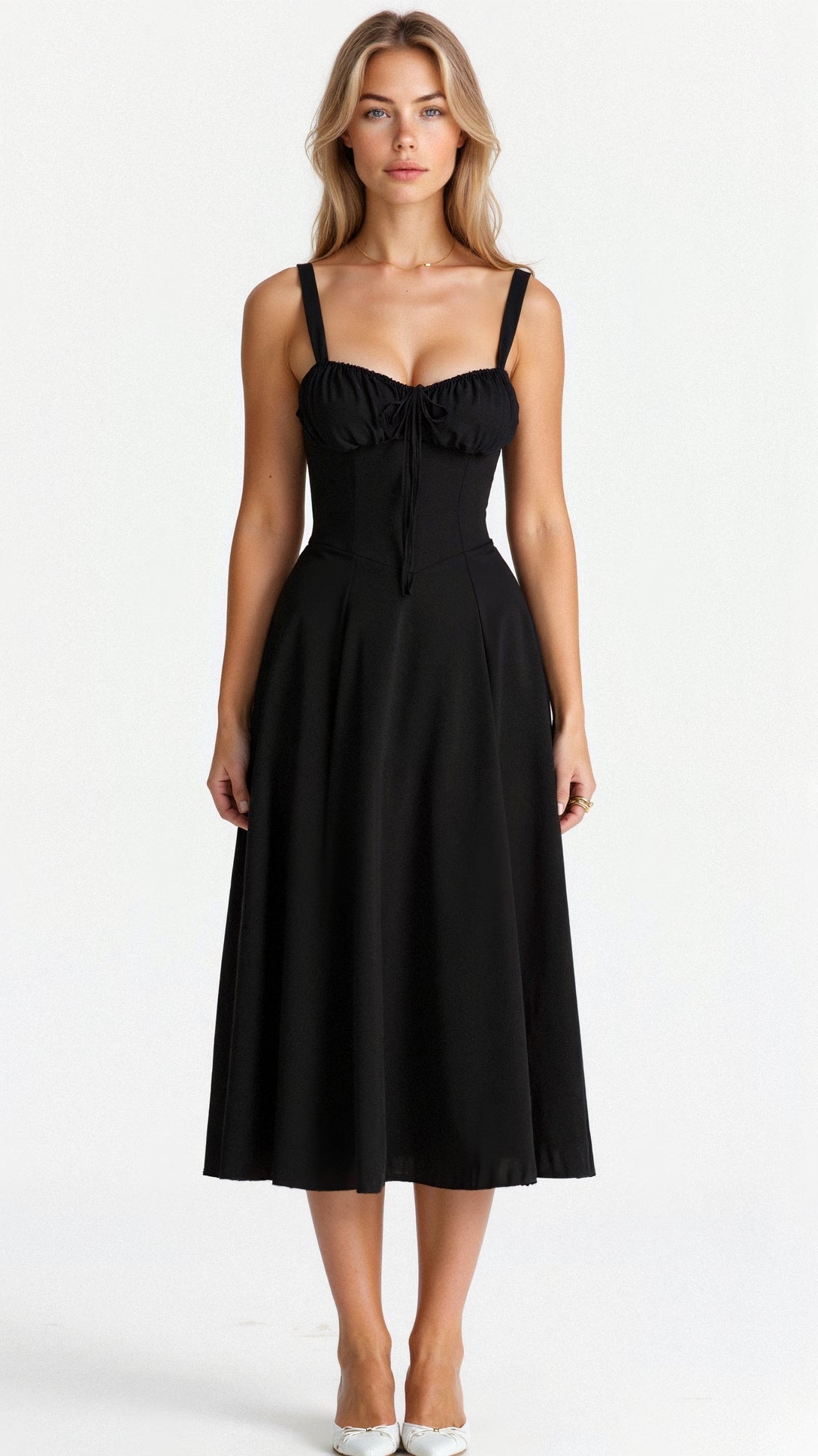 Margaretha | Dames Midi Jurk met Korset voor Bruiloft 2