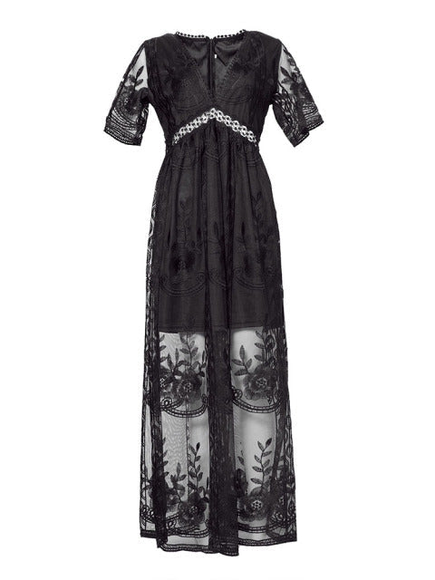 Maria | Elegante Maxi Jurk Dames met V-Hals voor Zomer 8