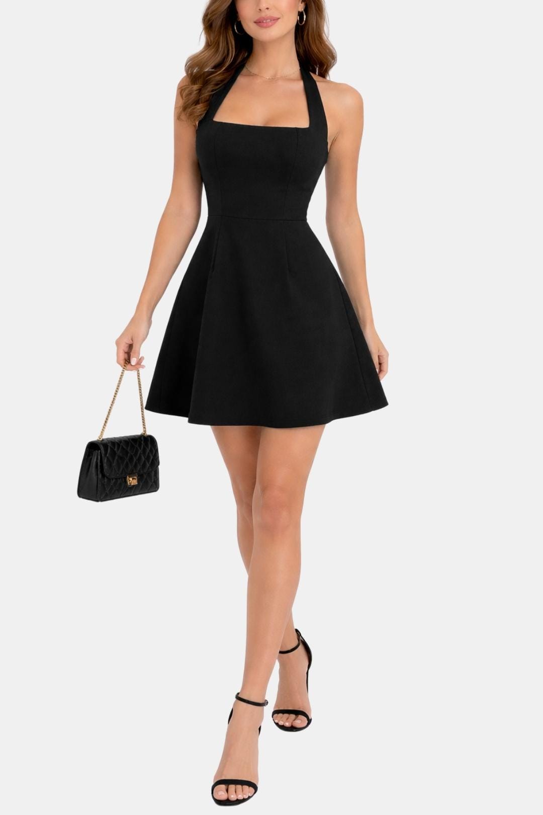 Marloes | Cocktailjurk Halter A-Lijn Mini Dames 4