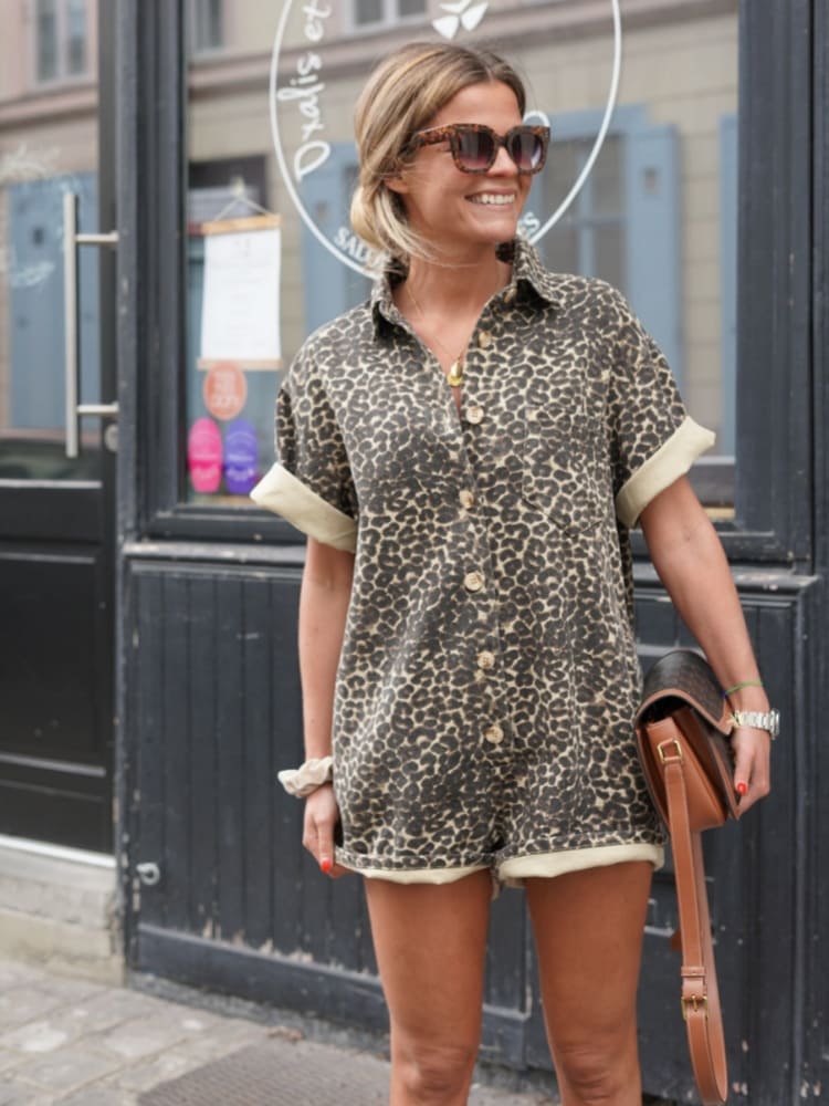 Mini Cheetah Romper | Trendy Casual Outfit 1