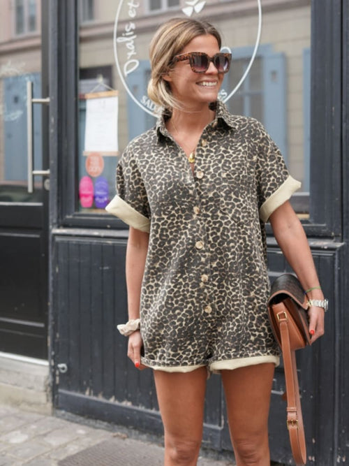 Mini Cheetah Romper | Trendy Casual Outfit 1