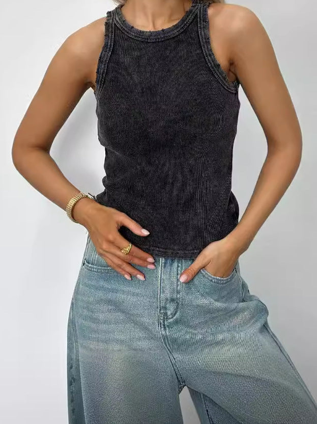 Minimalistisch Dames Vest | Effen Kleur Pullover 6