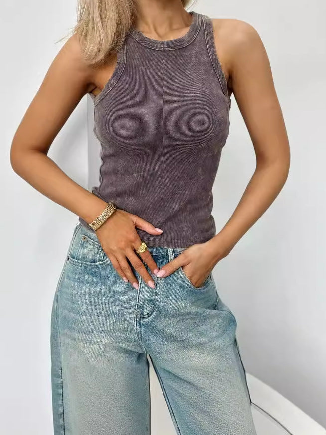 Minimalistisch Dames Vest | Effen Kleur Pullover 7