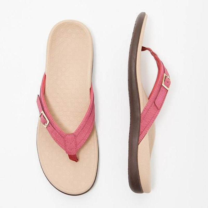 Mira | Dames Teenslippers Met Voetbed Voor Ultiem Comfort 0