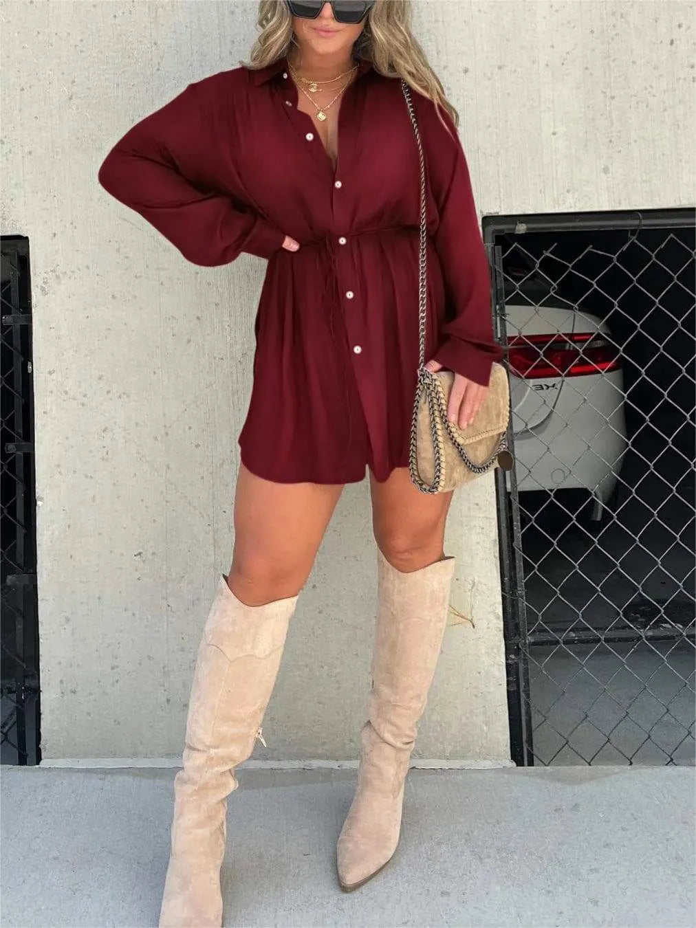 Moderne Overhemdjurk Dames | Casual Kleding 9