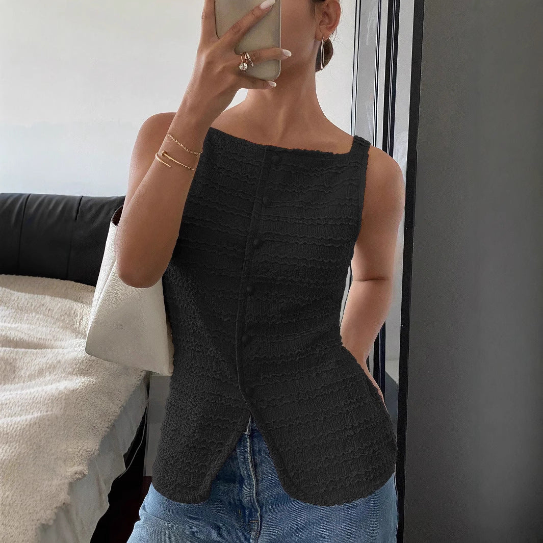Mouwloze Dames Top met Vierkante Hals | Leuke Dames Tops 2