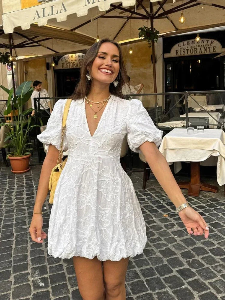 Nicolette | Lange Dames Jurk met Bloemenmotief voor Zomer 2