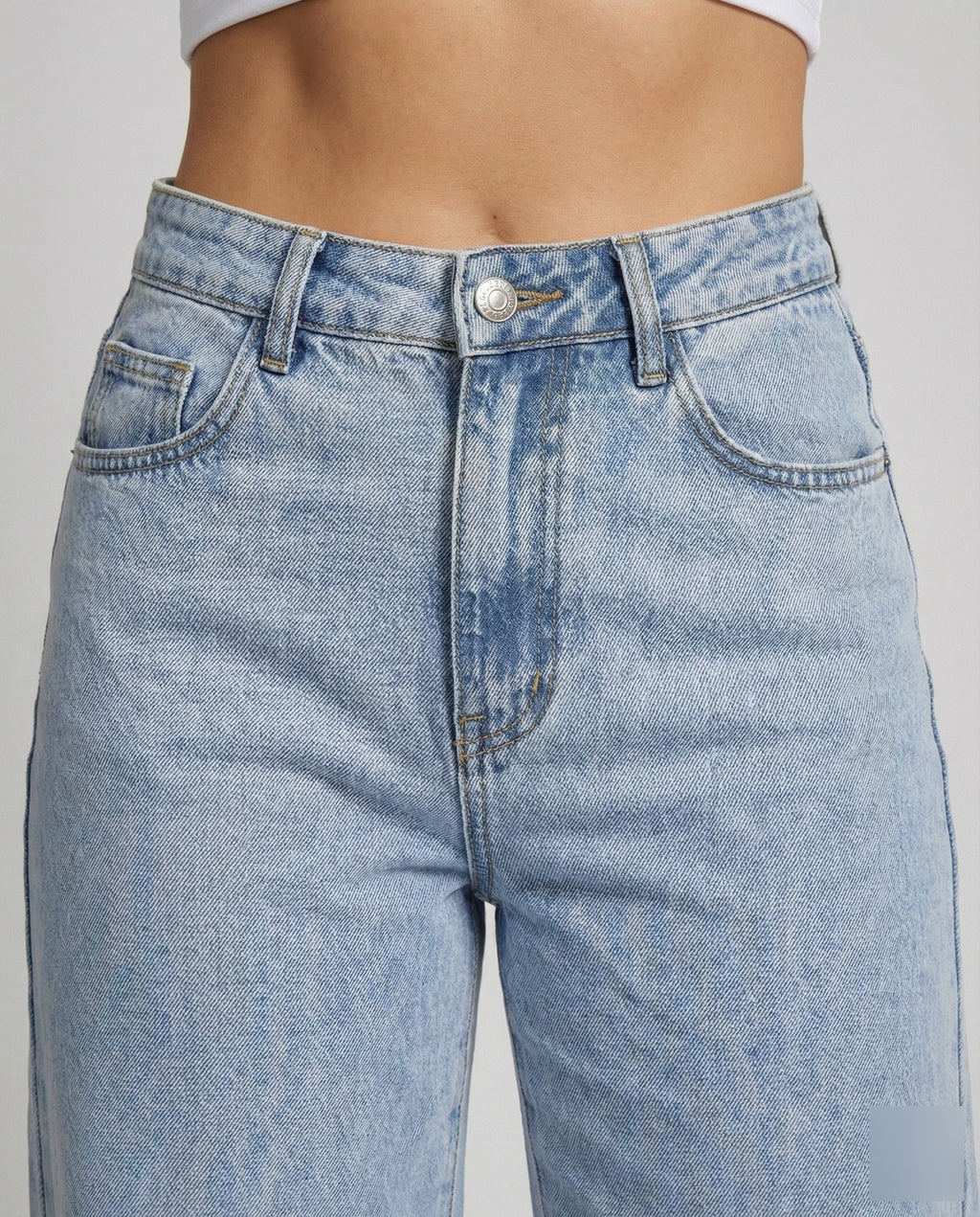 Nostalgia | Flared Broek Dames Hoge Taille Denim 3