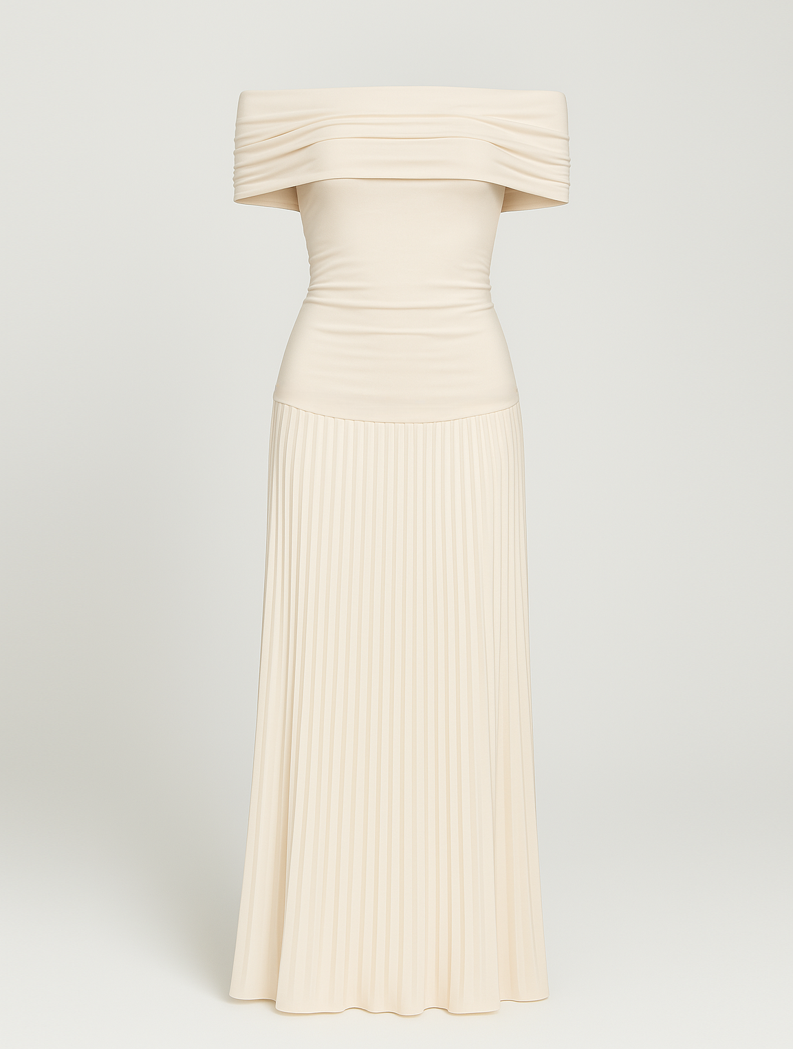 Off-Shoulder Maxi Jurk Zwart | Elegante Lange Jurk Dames 3