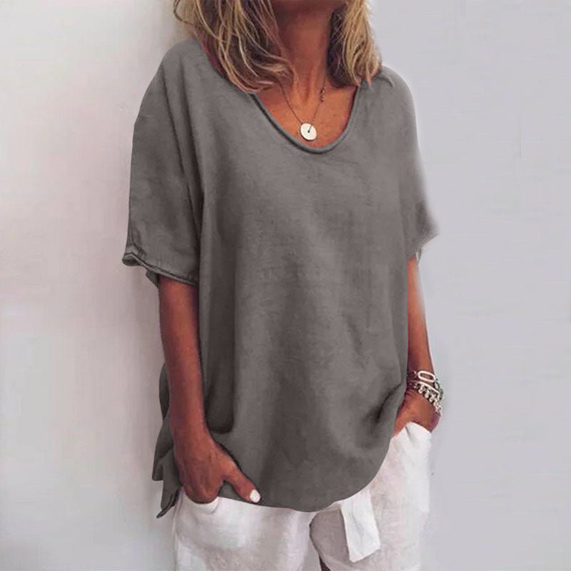 Oversized Damesblouse V-hals | Casual Mode 0