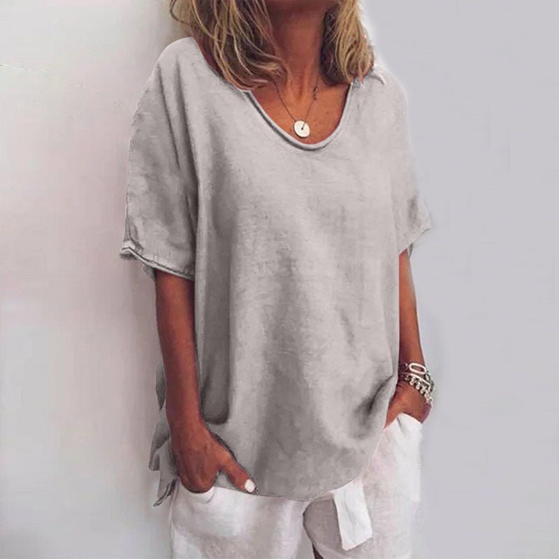 Oversized Damesblouse V-hals | Casual Mode 1