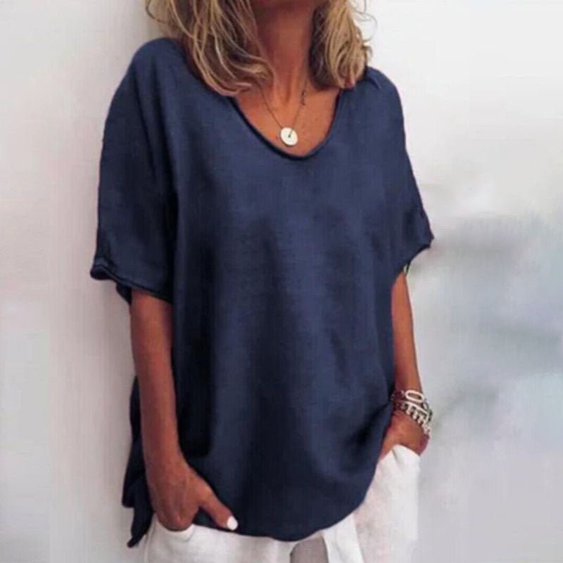 Oversized Damesblouse V-hals | Casual Mode 6
