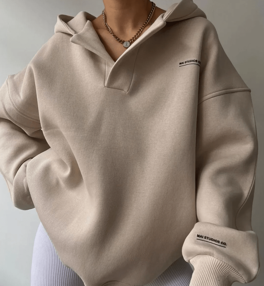 Oversized Dameshoodie met Capuchon | Casual Pullover 0