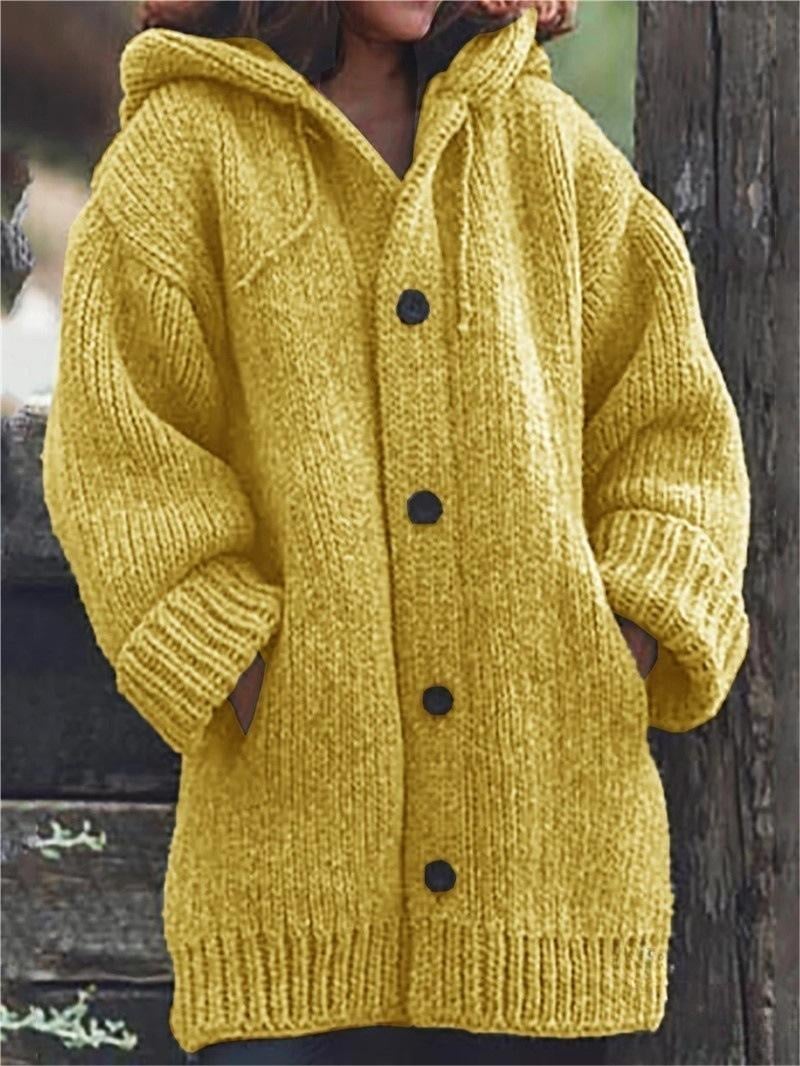 Oversized Gebreid Vest met Capuchon | Damesmode 0