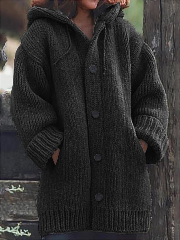 Oversized Gebreid Vest met Capuchon | Damesmode 2