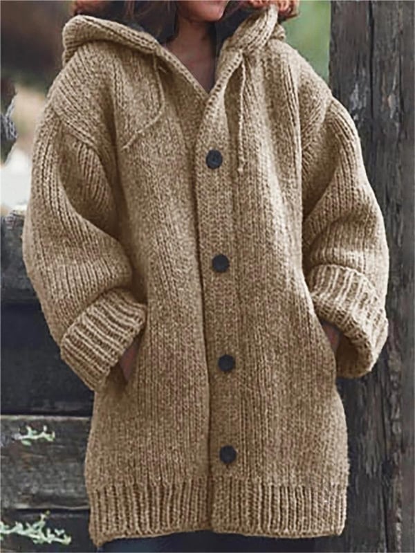 Oversized Gebreid Vest met Capuchon | Damesmode 3