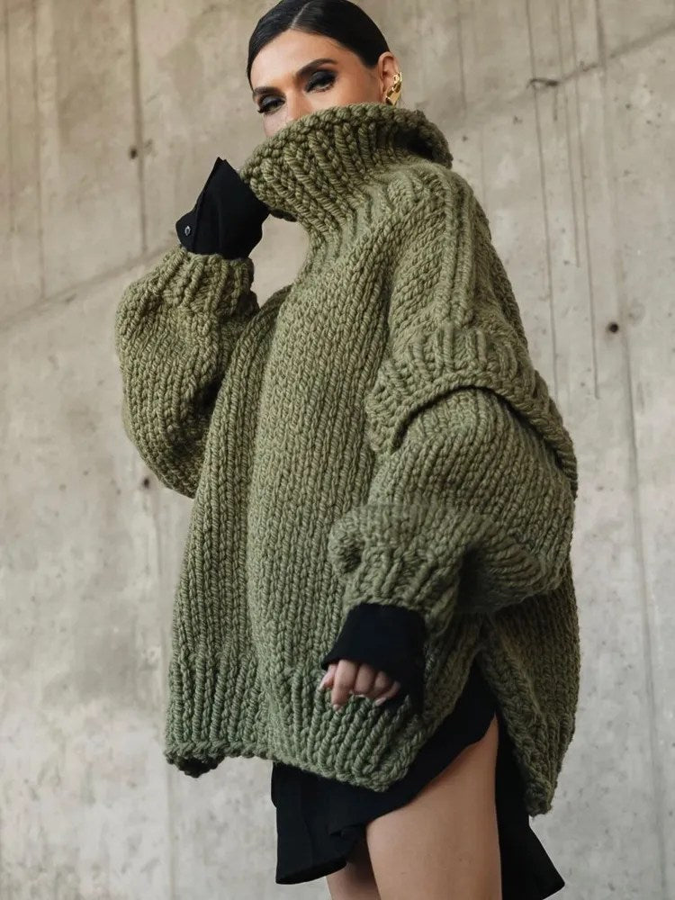 Oversized Gebreide Trui Jurk Dames | Comfortabele Mode 8
