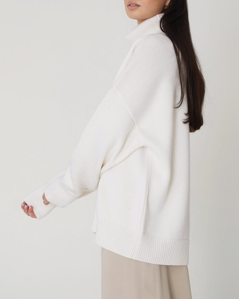 Oversized Zwarte Coltrui Dames | Comfortabele Mode 3