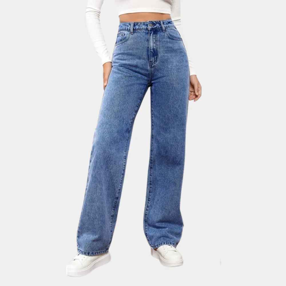 Rechtdoor Spijkerbroek Heren | Comfortabele Hoge Taille Jeans 0