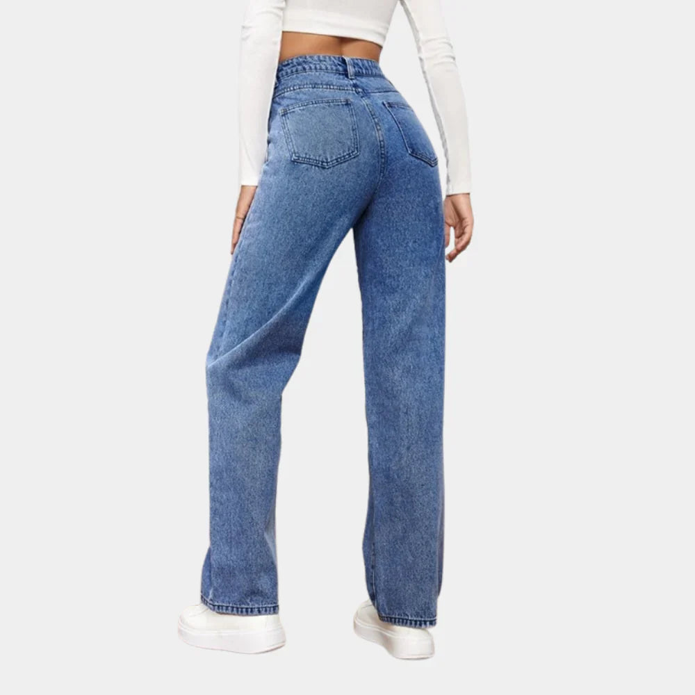 Rechtdoor Spijkerbroek Heren | Comfortabele Hoge Taille Jeans 2
