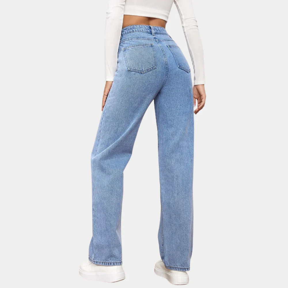 Rechtdoor Spijkerbroek Heren | Comfortabele Hoge Taille Jeans 4