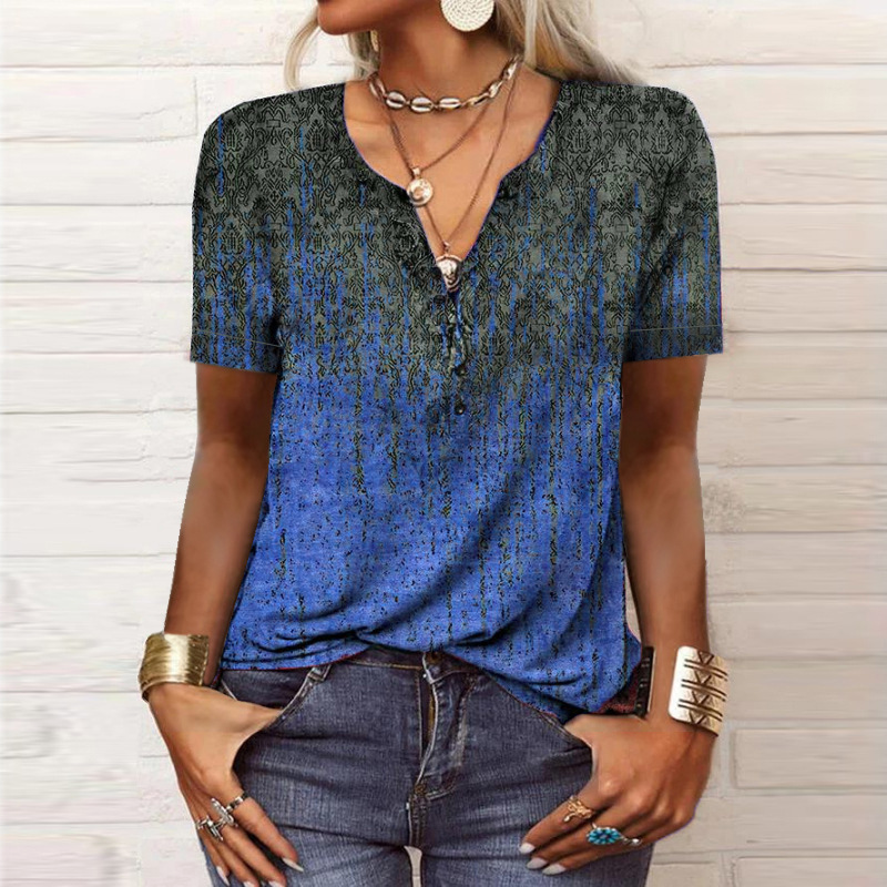 Rhyzel | Dames Zomer Blouse Ademend Katoen 0