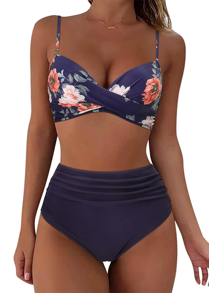 Rosé | Sexy Hoog Getailleerde Bikini Set 1