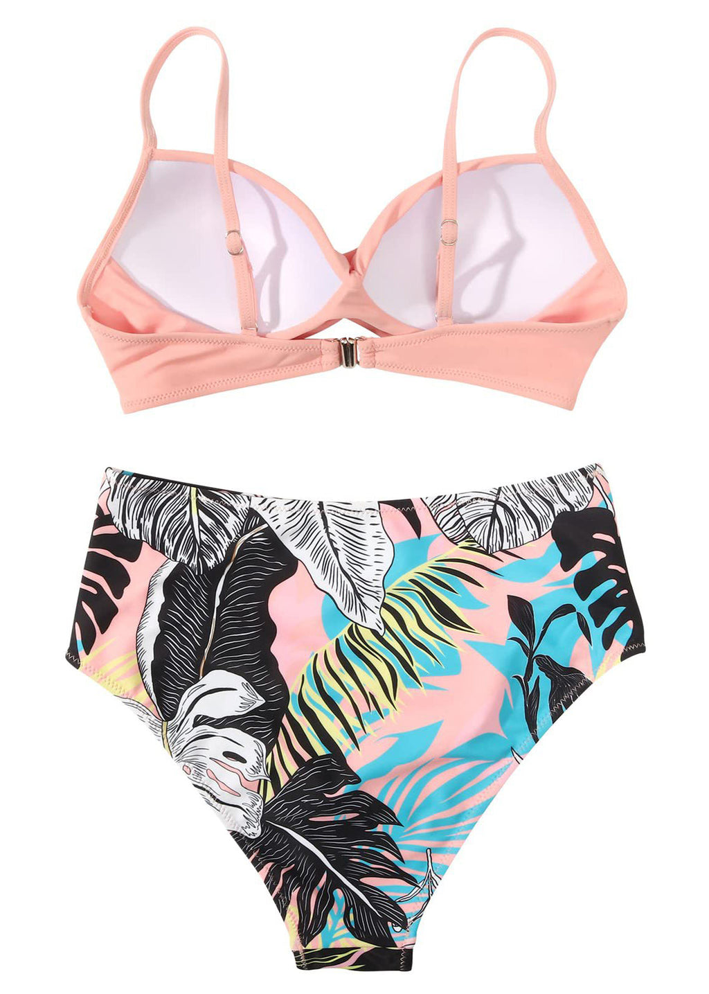 Rosé | Sexy Hoog Getailleerde Bikini Set 4
