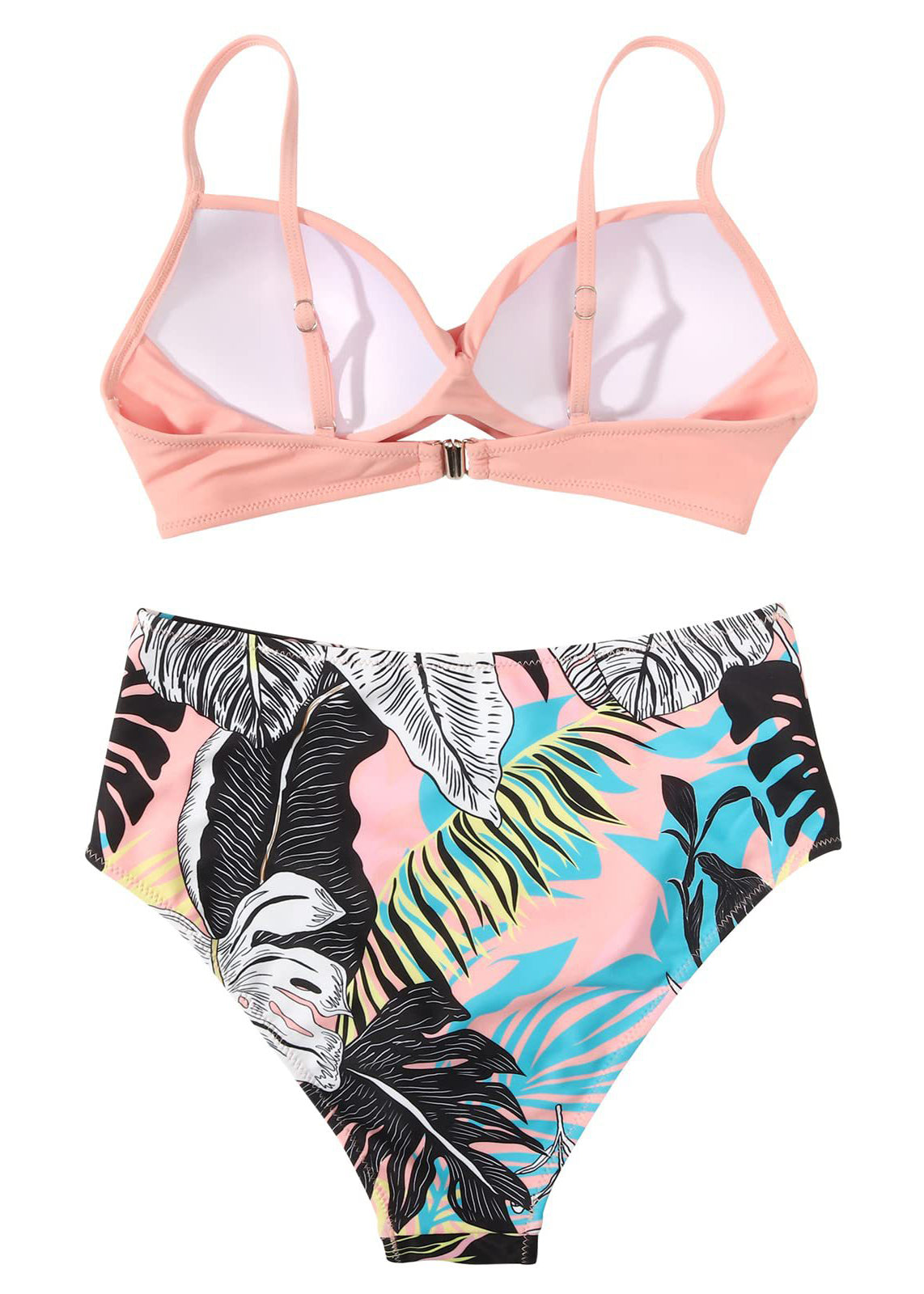 Rosé | Sexy Hoog Getailleerde Bikini Set 4