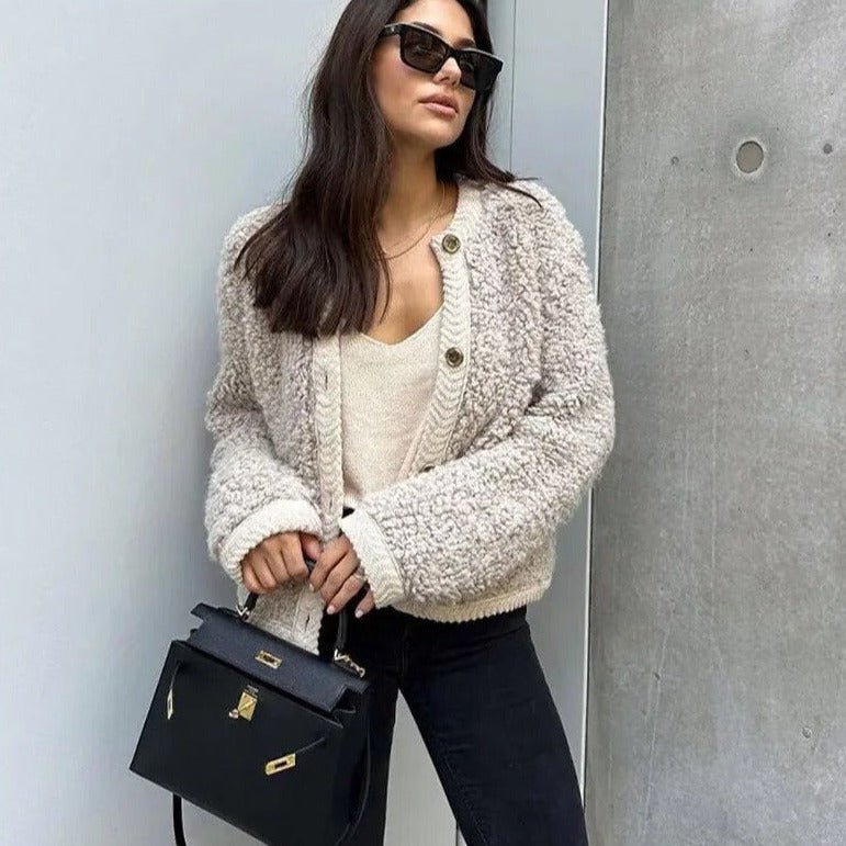 Sofia | Zacht Teddy Cardigan Vest voor Dames 1