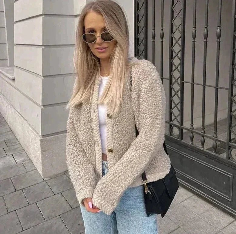 Sofia | Zacht Teddy Cardigan Vest voor Dames 3
